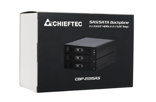 Chieftec CBP-2131 fioka za hard disk 3x2.5" ili 3x3.5" SAS crna