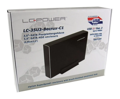 LC Power LC-35U3-Becrux-C1 SATA 3.5" USB type C rack