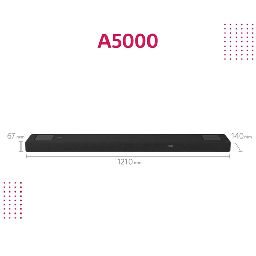 Sony AT-A5000 Dolby Atmos soundbar crni
