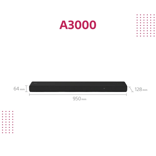Sony HT-A3000 Dolby Atmos soundbar crni