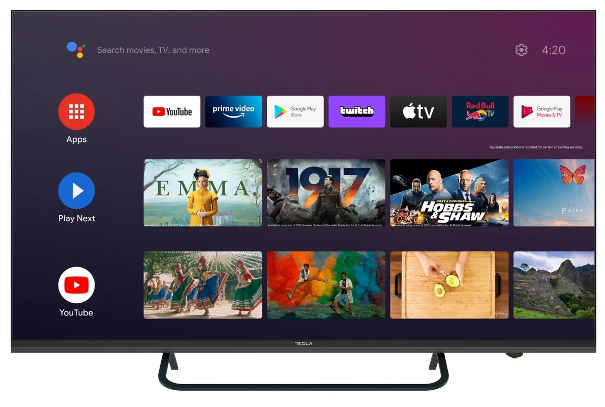 Tesla 50E625BUS Smart TV 50" 4K Ultra HD DVB-T2 Android