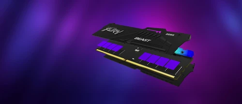 Kingston DDR5 16GB (2x8GB) FURY Beast RGB XPO 6000MT/s (KF560C36BBEAK2-16) memorija za desktop