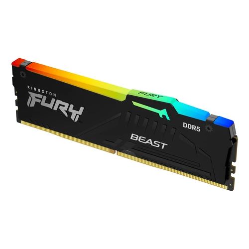 Kingston DDR5 32GB 5600MHz FURY Beast RGB Black (KF556C40BBA-32) memorija za desktop