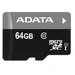 AData MicroSD (AUSDX64GUICL10-RA1) 64GB class 10+adapter memorijska kartica 