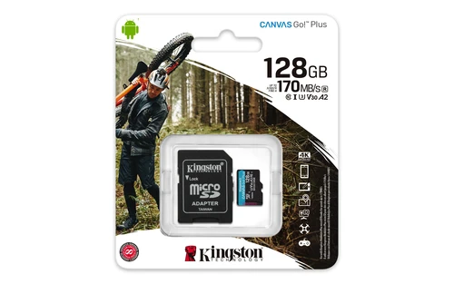 Kingston Canvas Go Plus (SDCG3/128GB) memorijska kartica microSDXC 128GB class 10+adapter 
