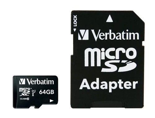 Verbatim MicroSD (44084) 64GB class 10+adapter memorijska kartica 