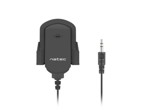 Natec NMI-1352 FOX Omnidirectional Condenser 3.5mm mikrofon crni 