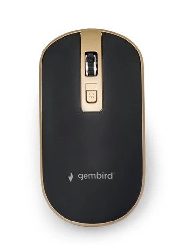 Gembird (MUSW-4B-06-BG) bežični optički miš 1600dpi crno-zlatni