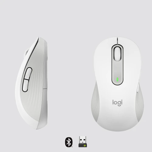 Logitech M650 L (910-006240) beli bežični optički miš 2000dpi levi