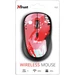 Trust YVI Red Brush crveni bežični optički miš 1600dpi