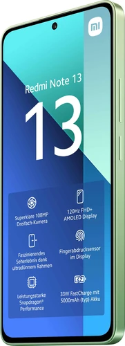 Xiaomi Redmi Note 13 6/128GB mint zeleni mobilni 6.67" Octa Core Snapdragon 685 6GB 128GB 108Mpx+8Mpx+2Mpx Dual Sim
