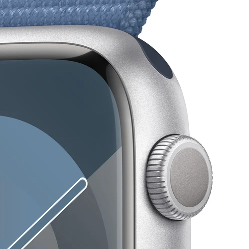 Apple Watch S9 GPS (MR9F3SE/A) 45mm Silver with Winter Blue Sport Loop pametni sat