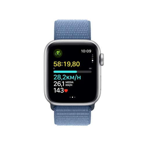 Apple Watch SE 3 GPS (MRE33SE/A) 40mm Silver with Winter Blue Sport Loop pametni sat
