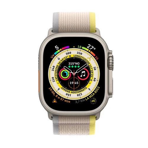 Apple Watch Ultra (MNHK3SE/A) S/M 49mm Trail Loop bež žuti pametni sat