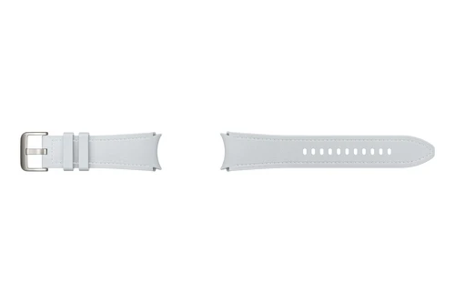Samsung Hybrid (ET-SHR96-LSE) srebrna zamenska narukvica za Galaxy Watch 6 eko koža M/L