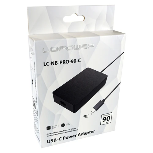 LC Power LC90NB-PRO-C 90W/USB Type C univerzalni punjač za laptop