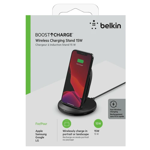 Belkin WIB002VFBK stalak za bežično punjenje za mobilne sa QC3.0