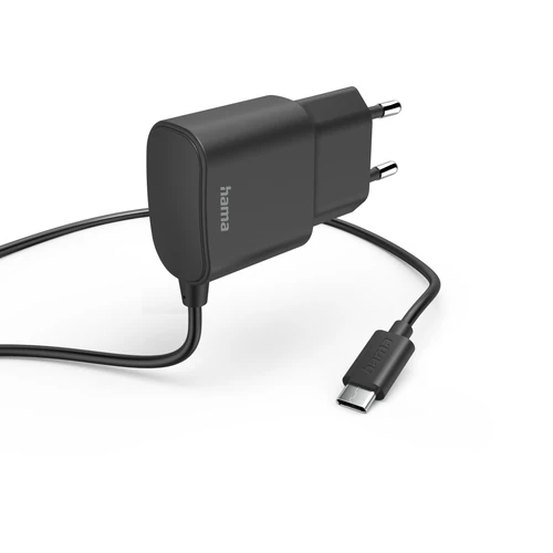 Hama 201618 crni kućni punjač za telefon+kabl USB C 1m