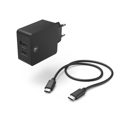 Hama (210521) kućni punjač za mobilne+kabl USB C 1m crni