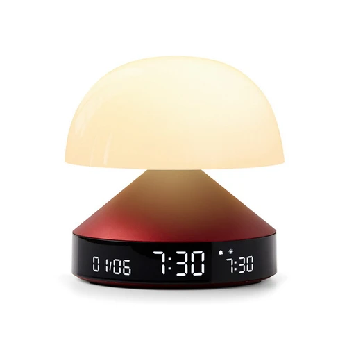 Lexon MINA SUNRISE LR153DR lampa+digitalni stoni sat sa builnikom crvena