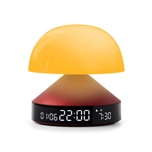 Lexon MINA SUNRISE LR153DR lampa+digitalni stoni sat sa builnikom crvena