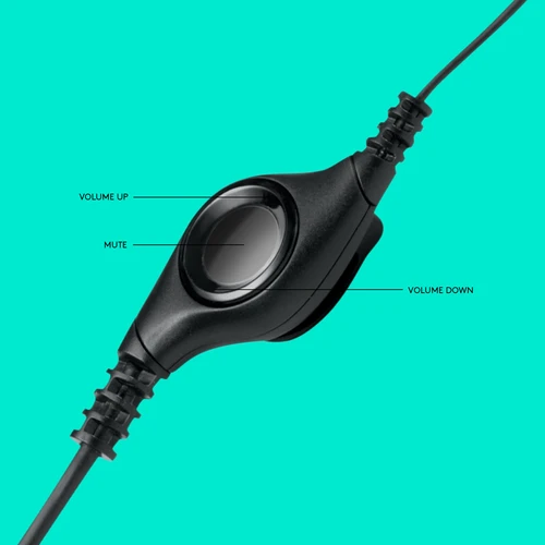 Logitech slusalice sa mikrofonom H390 (981-000406) crne