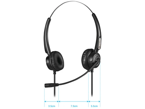 Sandberg USB+RJ9/11 Pro (126-30) stereo slušalice sa mirkofonom crne