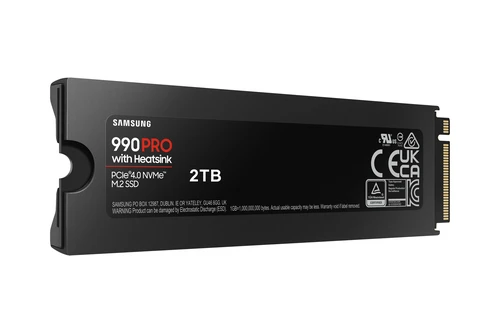 Samsung 2TB M.2 NVMe (MZ-V9P2T0GW) 990 Pro Series Heatsink SSD disk