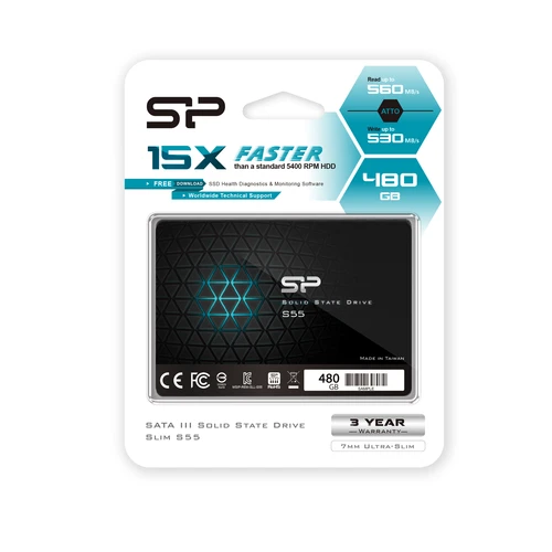Silicon Power Slim S55 (SP480GBSS3S55S25) SSD disk 480GB 2.5" SATA III 