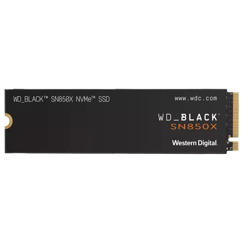 Western Digital 4TB M.2 NVMe Gen4 (WDS400T2X0E) SN850X SSD disk crni