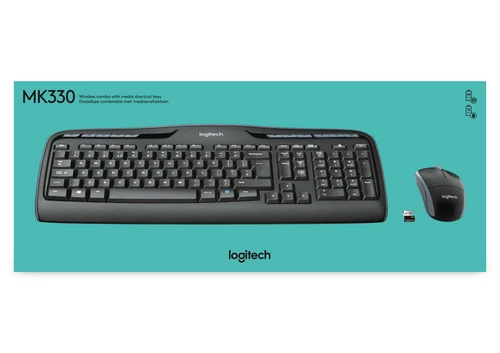 Logitech MK330 bežična tastatura US crna+bežični miš