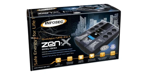 Infosec Zen-X 800 FR/SCHUKO UPS uređaj 800VA/480W line interactive