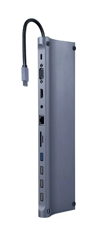 Gembird Cablexpert (A-CM-COMBO11-01) USB Tip-C 11u1 USB HUB
