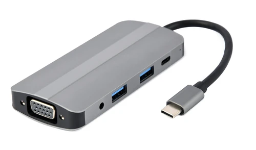 Gembird Cablexpert (A-CM-COMBO8-02) USB Tip-C 8u1 USB HUB