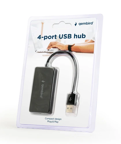 Gembird (UHB-U2P4-04) USB hub 4-portni 2.0 crni