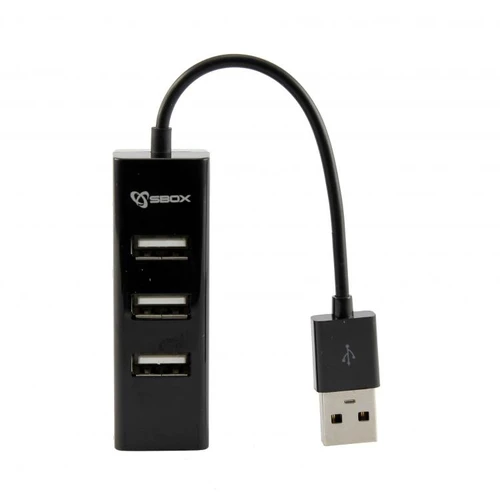 S-BOX H-204B USB hub 4-portni 2.0 crni 