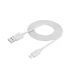 Celly PCUSBMICROWH beli kabl za punjač USB A (muški) na micro USB (muški) 1m