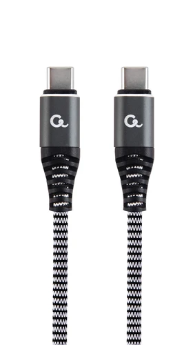 Gembird (CC-USB2B-CMCM60-1.5M) kabl Tip-C (muški) na Tip-C (muški) 1.5m sivo/beli