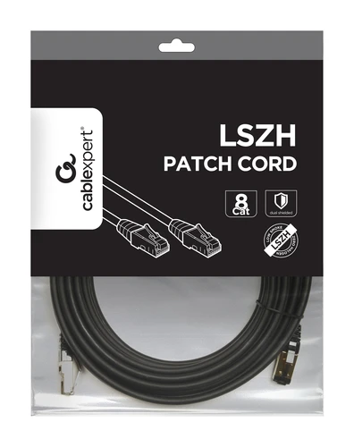 Gembird PP8-LSZHCU-BK-15M mrežni kabl (LAN) Cat.8 LSZH patch cord 15m crni