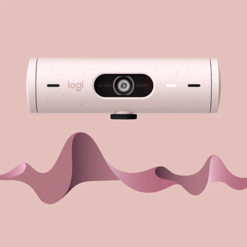 Logitech Brio 500 web kamera roza